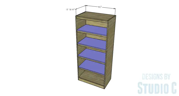 DIY Furniture Plans to Build a Rustic Pantry Cabinet - Cabinet Shelves