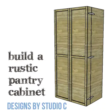 Build A Rustic Pantry Cabinet Designs, Rustic Pantry Cabinet Plans