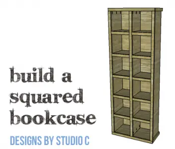 plans build squared bookcase