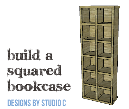 DIY Furniture Plans to Build a Squared Bookcase - Copy