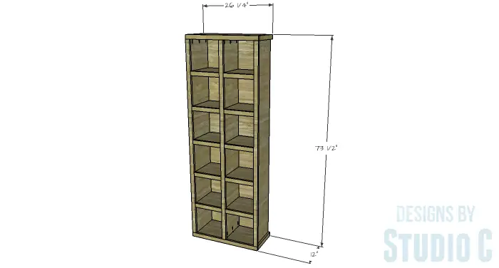 DIY Furniture Plans to Build a Squared Bookcase