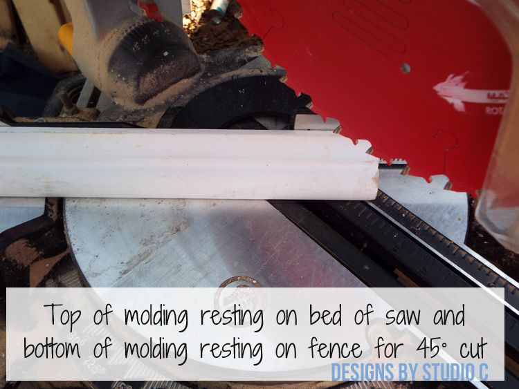 Coping and Installing Crown Molding on Saw for Cut