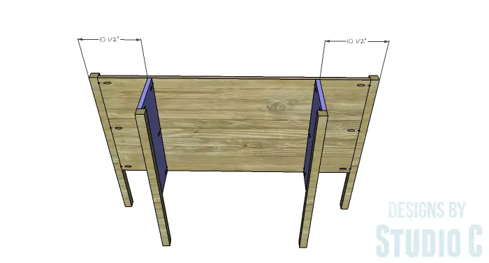 DIY Furniture Plans to Build a Demilune Console Table - Side Panels 2