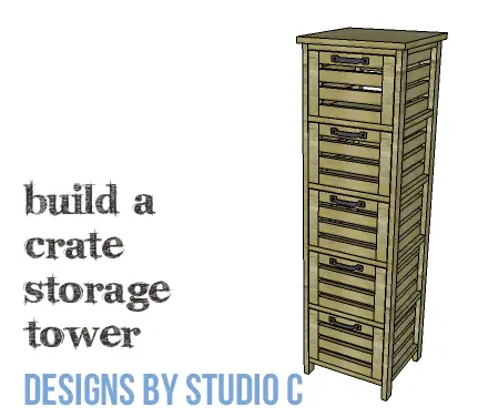 DIY Furniture Plans to Build a Crate Storage Tower - Copy