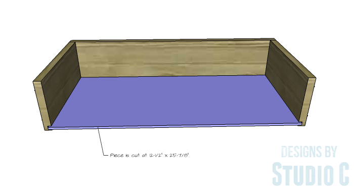 DIY Furniture Plans to Build an Open Bookcase with Drawers - Drawers 3