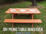 DIY picnic table makeover