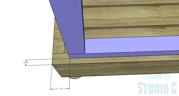 DIY Furniture Plans to Build a Long Outdoor Sofa - Back Frame Detail