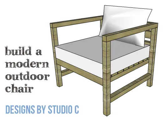 DIY Furniture Plans to Build a Modern Outdoor Chair - Copy