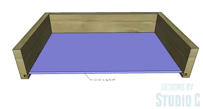 DIY Furniture Plans to Build Ryan's End Table - Drawer Box 3