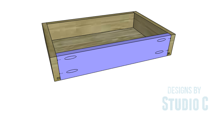 DIY Furniture Plans to Build Ryan's End Table - Drawer Box 4