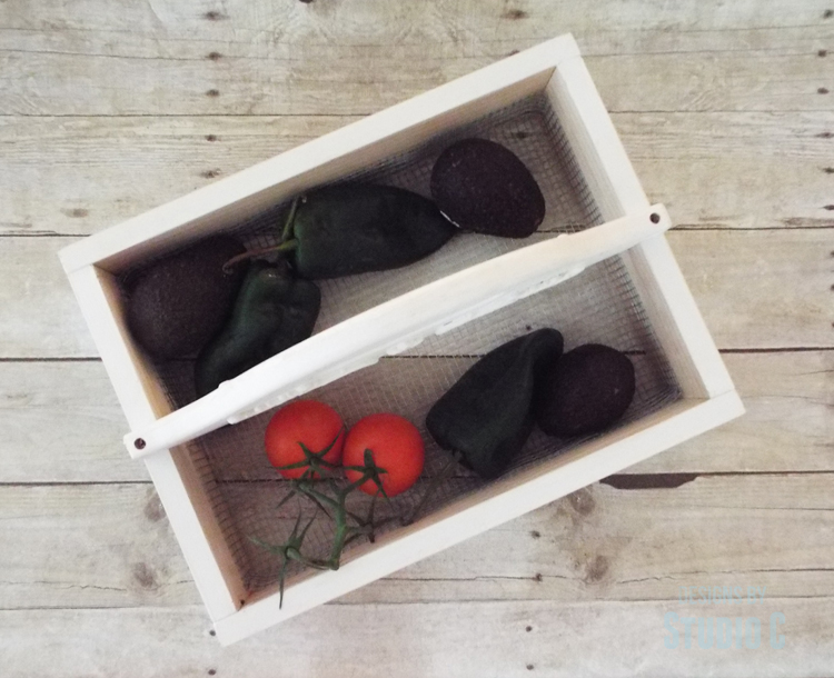 DIY Plans to Build a Vegetable Gathering Basket - Top View