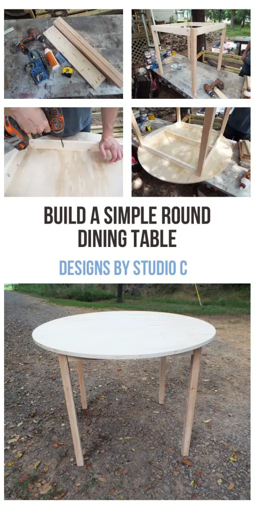 This super-easy table takes only a few hours to build. The top can be cut from plywood or planked boards. A cut list for different sizes is also included in the plans!