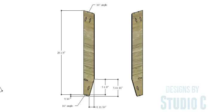DIY Furniture Plans to Build a Roman Numeral Console Table - V 1