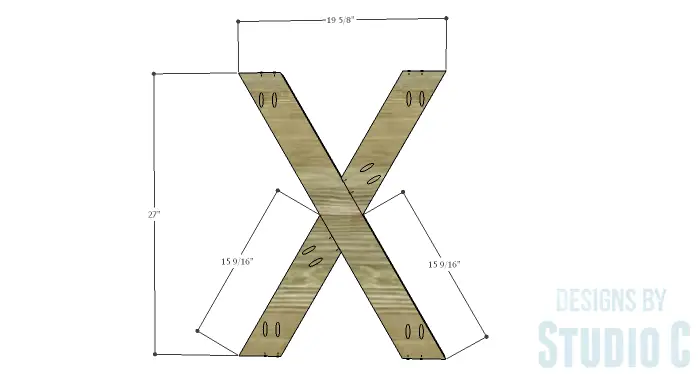 DIY Furniture Plans to Build a Roman Numeral Console Table - X 2