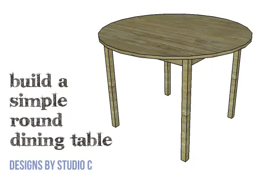 Build A Simple Round Dining Table, How To Make A Simple Round Table
