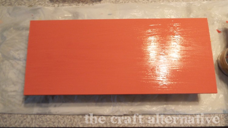 diy word wall art - painted board