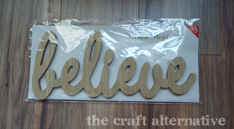 diy word wall art - MDF piece
