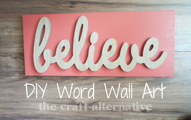 diy word wall art