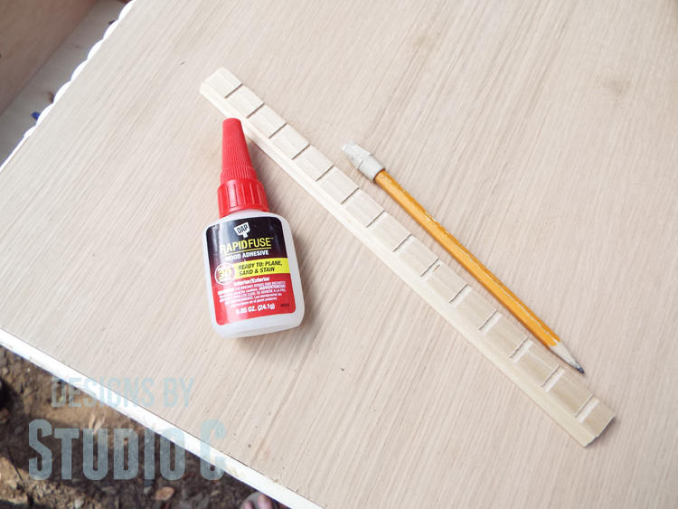 Repair the Top of a Dresser and Add Pieced Trim to the Edges - Trim & Adhesive