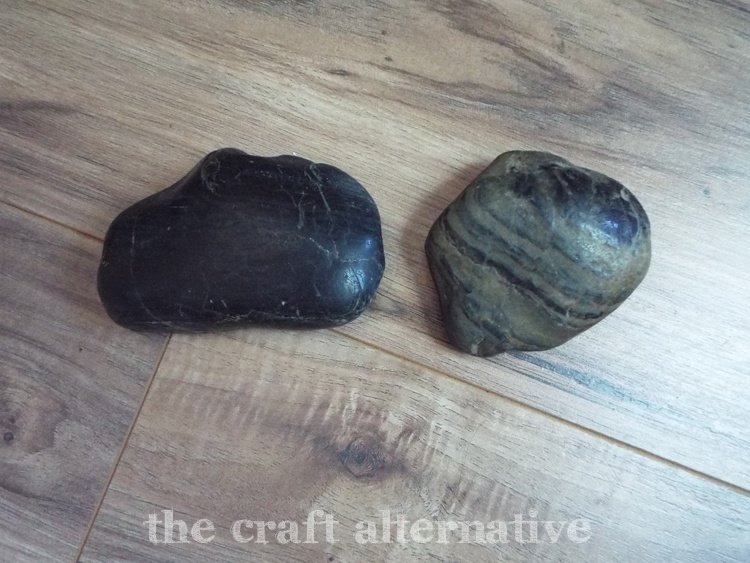 etched river rock paperweight - Plain Rocks