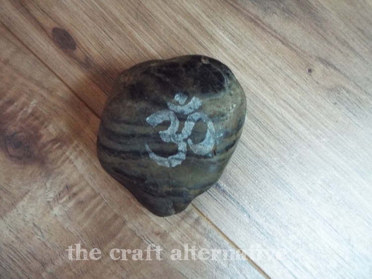 etched river rock paperweight - Second Rock