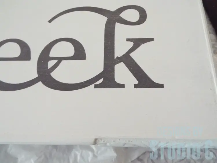DIY Wall Sign with Scrappy Moulding - Reverse Stencil