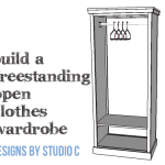 Freestanding Clothes Wardrobe