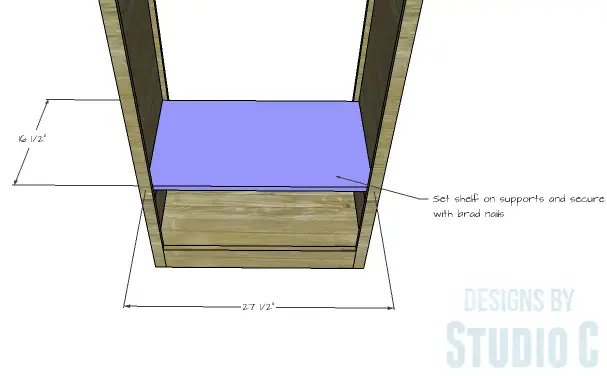 DIY Furniture Plans to Build a Freestanding Open Clothes Wardrobe - Shelf