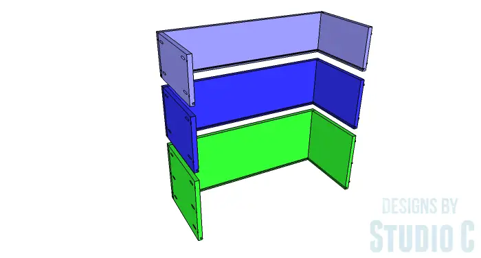 DIY Furniture Plans to Build a Hemnes Inspired Glass Door Cabinet - Drawer Box 2