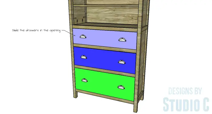 DIY Furniture Plans to Build a Hemnes Inspired Glass Door Cabinet - Drawers