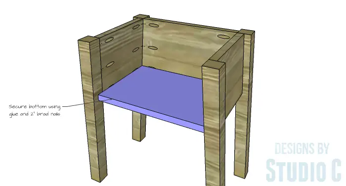 DIY Furniture Plans to Build an IKEA Inspired Selje End Table - Bottom 2