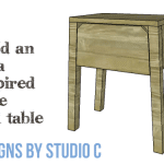 IKEA Inspired Selje end Table featured image with deciptive text about plan