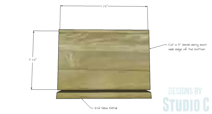 DIY Furniture Plans to Build an IKEA Inspired Selje End Table - Drawer Box Bottom 1