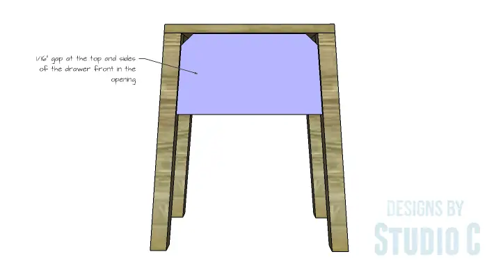 DIY Furniture Plans to Build an IKEA Inspired Selje End Table - Drawer Front 2