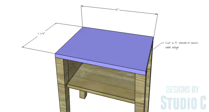 DIY Furniture Plans to Build an IKEA Inspired Selje End Table - Top