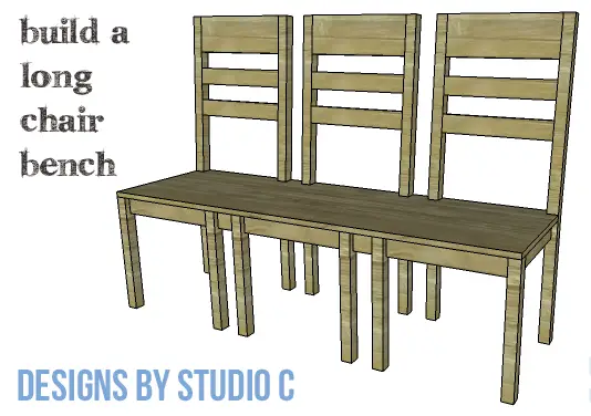 DIY Furniture Plans to Build a Long Chair Bench - Copy