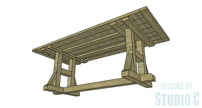 DIY Furniture Plans to Build a PB Inspired Stafford Dining Table - Copy 2