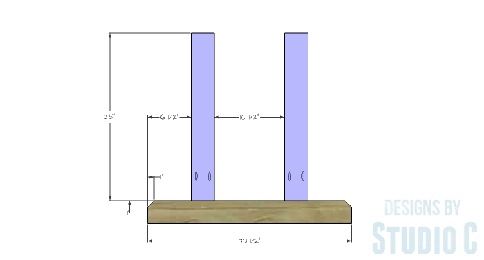 DIY Furniture Plans to Build a PB Inspired Stafford Dining Table - Side Legs 1