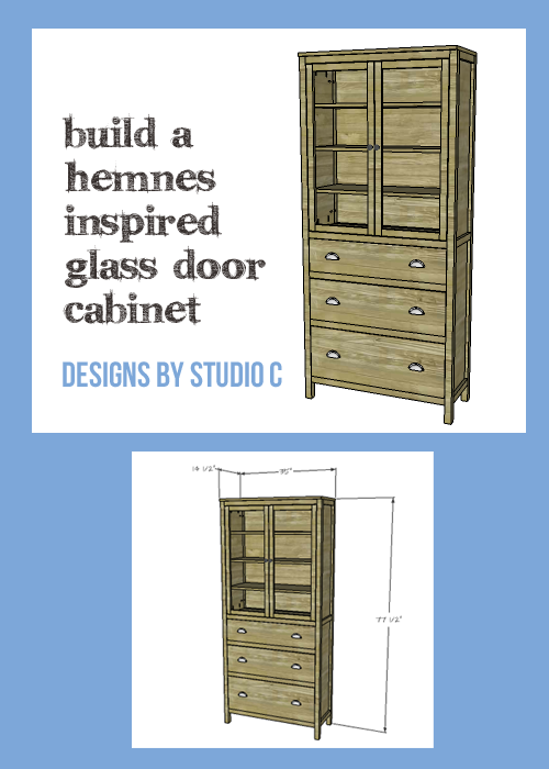 An easy to build cabinet inspired by the IKEA Hemnes collection.