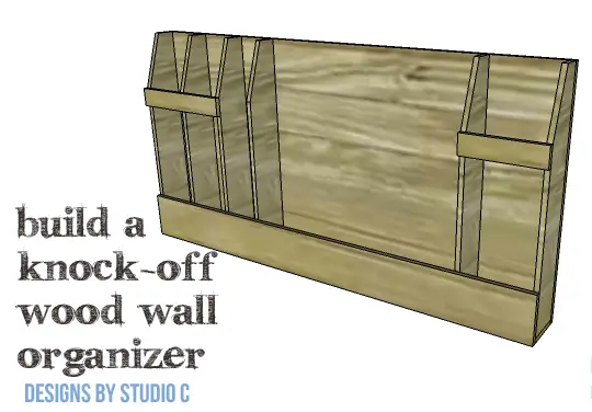 DIY Knock-Off Wood Wall Organizer - Copy