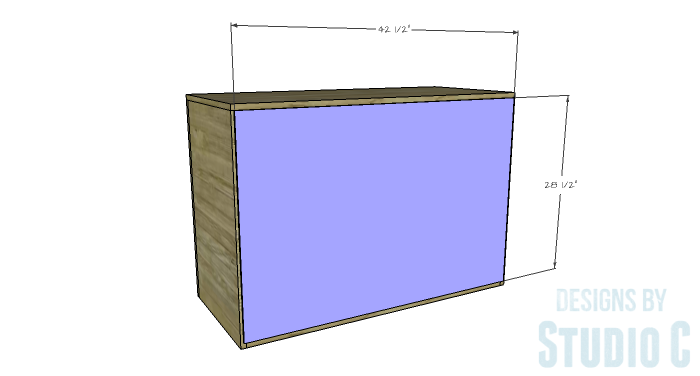 DIY Furniture Plans to Build a Stackable Cabinet - Back