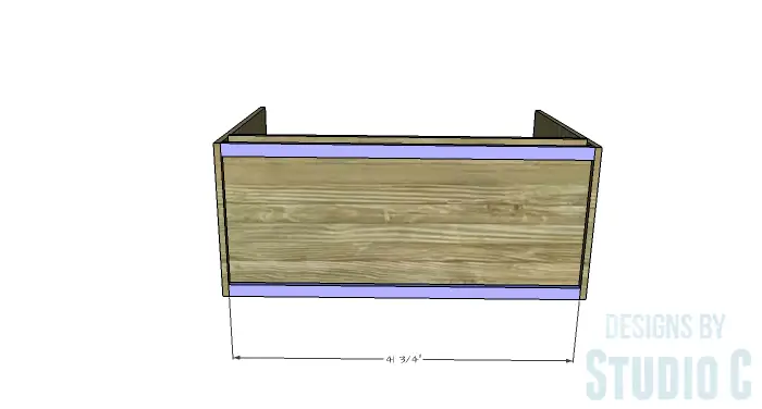 DIY Furniture Plans to Build a Stackable Cabinet - Bottom Supports