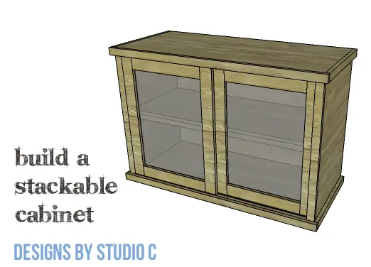 DIY Furniture Plans to Build a Stackable Cabinet - Copy