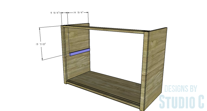 DIY Furniture Plans to Build a Stackable Cabinet - Shelf Supports 1