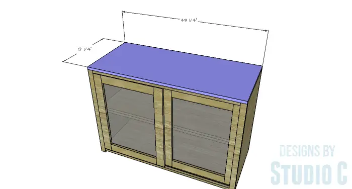 DIY Furniture Plans to Build a Stackable Cabinet - Top