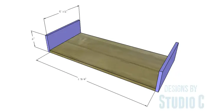 DIY Plans to Make a Wood Desk Set - Organizer Sides & Bottom