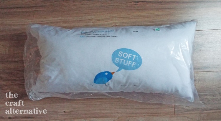 easy to make bolster pillow for yoga - pillow form