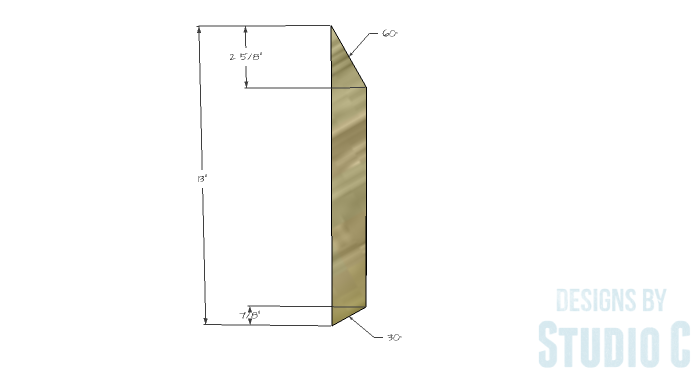 wood-log-holder-peak-pieces with angles