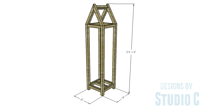 wood-log-holder dimensions on drawing