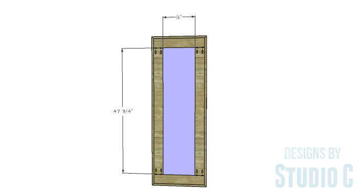 DIY Furniture Plans to Build a Simple Mirror Frame -back